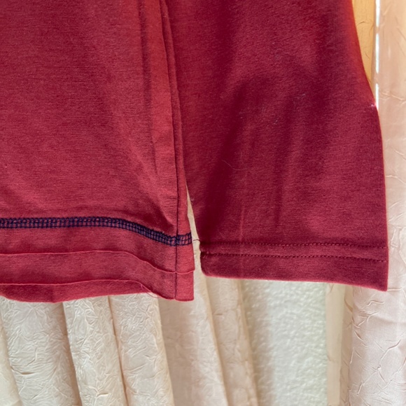 Coline Rust Cotton Long Sleeve Tribal Print Teeshirt Top - Picture 2 of 5